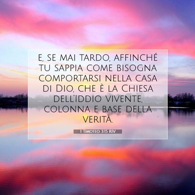 1 Timoteo 3:15 RIV Immagine del Versetto della Bibbia