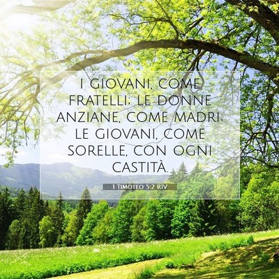 1 Timoteo 5:2 Versetto della Bibbia Spiegato