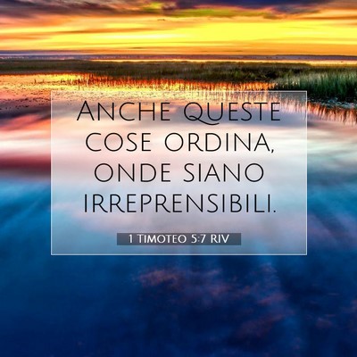 1 Timoteo 5:7 RIV Immagine del Versetto della Bibbia