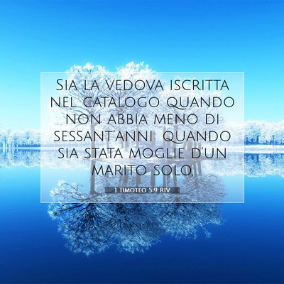 1 Timoteo 5:9 RIV Immagine del Versetto della Bibbia
