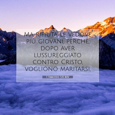 1 Timoteo 5:11 Versetto della Bibbia Spiegato