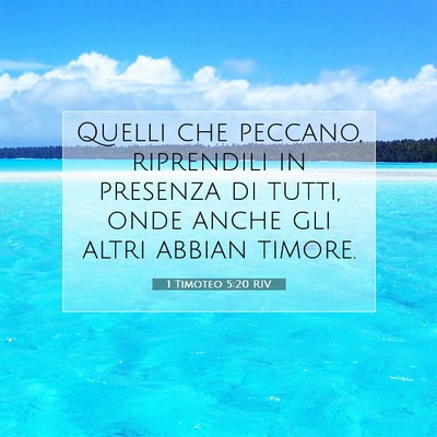 1 Timoteo 5:20 RIV Immagine del Versetto della Bibbia