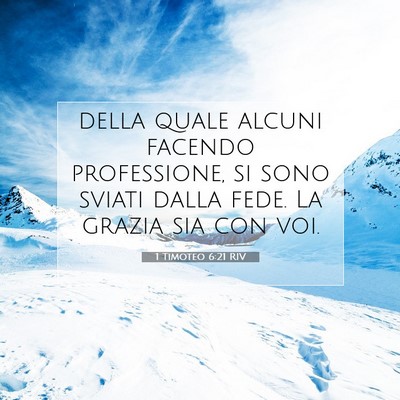 1 Timoteo 6:21 RIV Immagine del Versetto della Bibbia