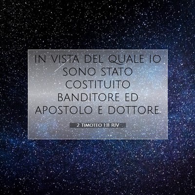 2 Timoteo 1:11 Versetto della Bibbia Spiegato