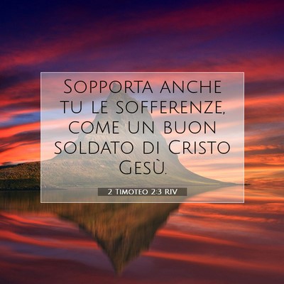 2 Timoteo 2:3 RIV Immagine del Versetto della Bibbia