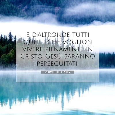 2 Timoteo 3:12 RIV Immagine del Versetto della Bibbia