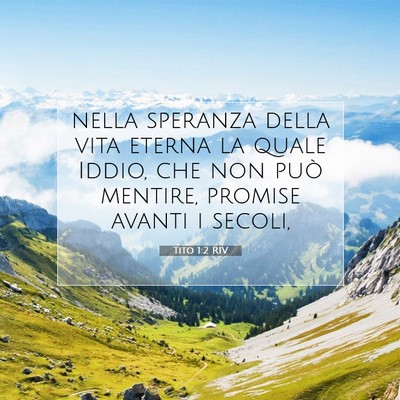 Tito 1:2 Versetto della Bibbia Spiegato