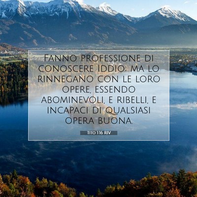 Tito 1:16 Versetto della Bibbia Spiegato