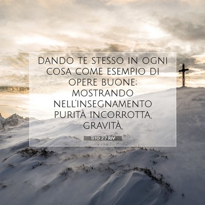 Tito 2:7 RIV Immagine del Versetto della Bibbia