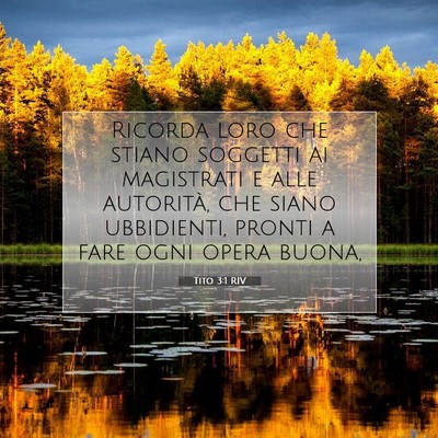 Tito 3:1 RIV Immagine del Versetto della Bibbia