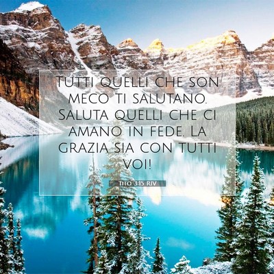 Tito 3:15 Versetto della Bibbia Spiegato