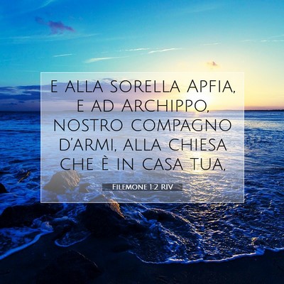 Filemone 1:2 Versetto della Bibbia Spiegato