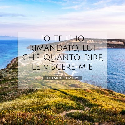 Filemone 1:12 Versetto della Bibbia Spiegato