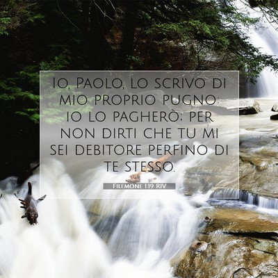Filemone 1:19 Versetto della Bibbia Spiegato