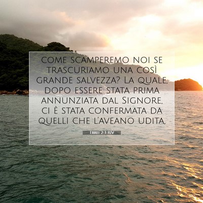 Ebrei 2:3 RIV Immagine del Versetto della Bibbia