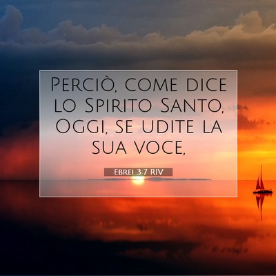 Ebrei 3:7 RIV Immagine del Versetto della Bibbia