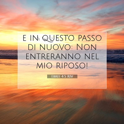Ebrei 4:5 Versetto della Bibbia Spiegato