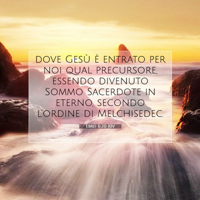 Ebrei 6:20 RIV Immagine del Versetto della Bibbia