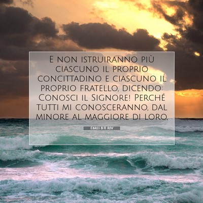 Ebrei 8:11 Versetto della Bibbia Spiegato