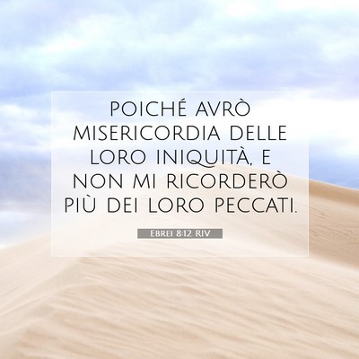 Ebrei 8:12 Versetto della Bibbia Spiegato
