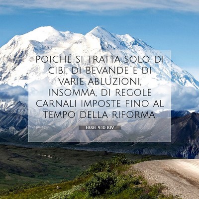 Ebrei 9:10 RIV Immagine del Versetto della Bibbia