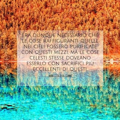 Ebrei 9:23 RIV Immagine del Versetto della Bibbia