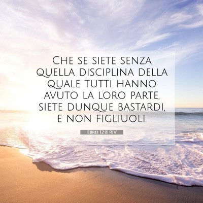Ebrei 12:8 RIV Immagine del Versetto della Bibbia