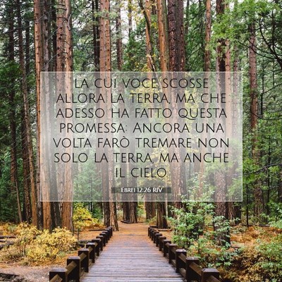 Ebrei 12:26 RIV Immagine del Versetto della Bibbia