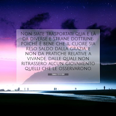 Ebrei 13:9 RIV Immagine del Versetto della Bibbia