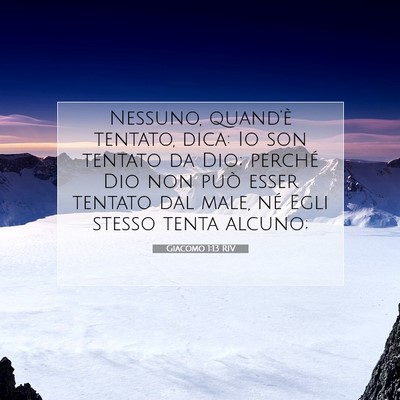 Giacomo 1:13 Versetto della Bibbia Spiegato
