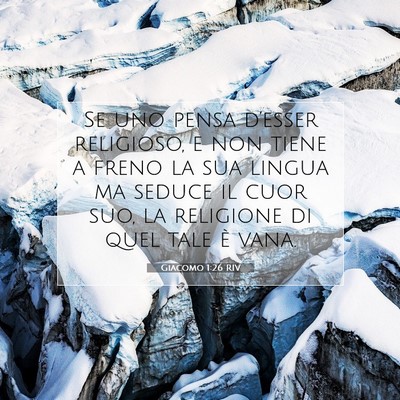 Giacomo 1:26 Versetto della Bibbia Spiegato