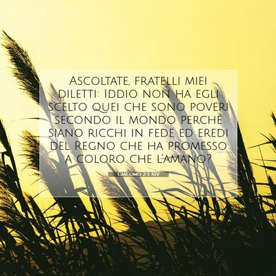 Giacomo 2:5 RIV Immagine del Versetto della Bibbia