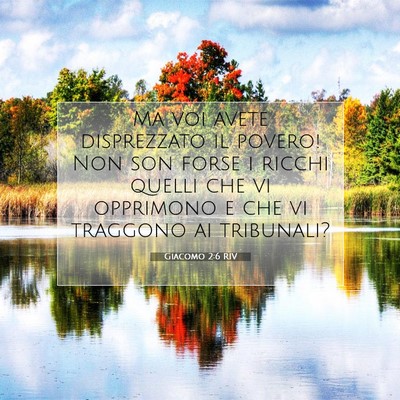Giacomo 2:6 RIV Immagine del Versetto della Bibbia