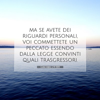 Giacomo 2:9 Versetto della Bibbia Spiegato