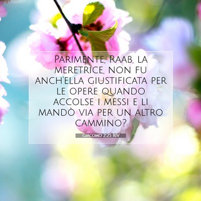 Giacomo 2:25 RIV Immagine del Versetto della Bibbia