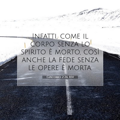 Giacomo 2:26 Versetto della Bibbia Spiegato