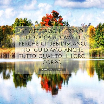 Giacomo 3:3 Versetto della Bibbia Spiegato