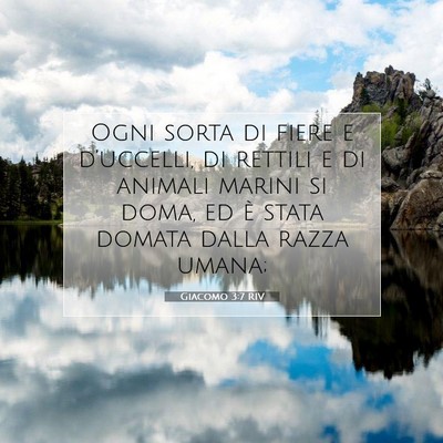 Giacomo 3:7 Versetto della Bibbia Spiegato