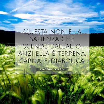 Giacomo 3:15 Versetto della Bibbia Spiegato