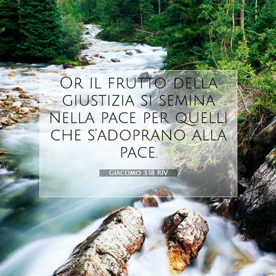 Giacomo 3:18 Versetto della Bibbia Spiegato
