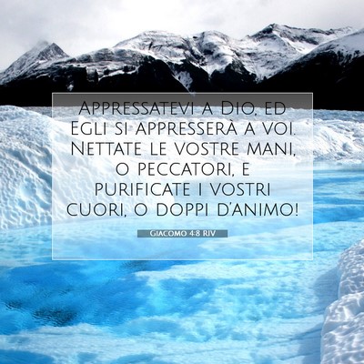 Giacomo 4:8 RIV Immagine del Versetto della Bibbia
