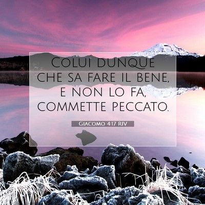 Giacomo 4:17 Versetto della Bibbia Spiegato