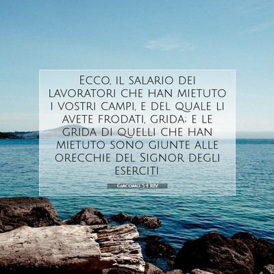 Giacomo 5:4 RIV Immagine del Versetto della Bibbia