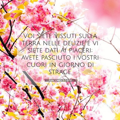 Giacomo 5:5 RIV Immagine del Versetto della Bibbia