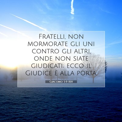 Giacomo 5:9 RIV Immagine del Versetto della Bibbia