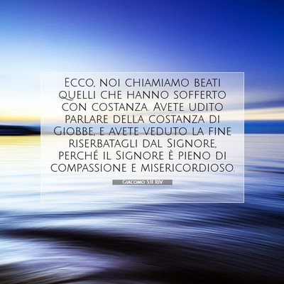 Giacomo 5:11 RIV Immagine del Versetto della Bibbia
