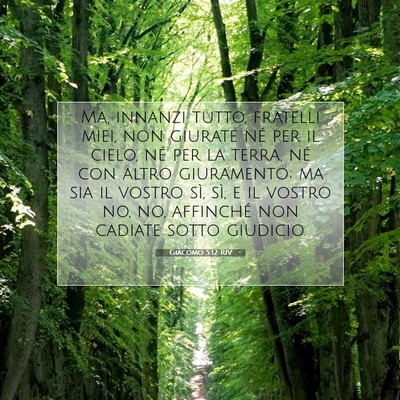 Giacomo 5:12 Versetto della Bibbia Spiegato