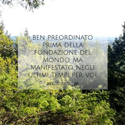 1 Pietro 1:20 Versetto della Bibbia Spiegato