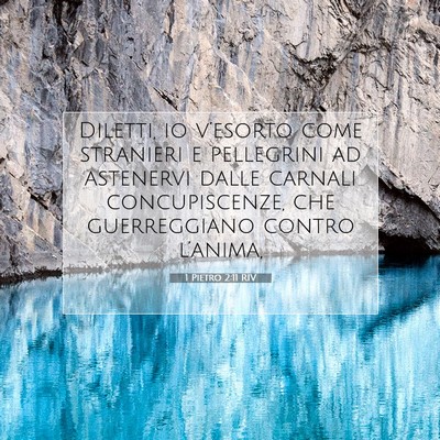 1 Pietro 2:11 RIV Immagine del Versetto della Bibbia