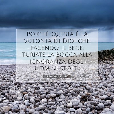 1 Pietro 2:15 Versetto della Bibbia Spiegato